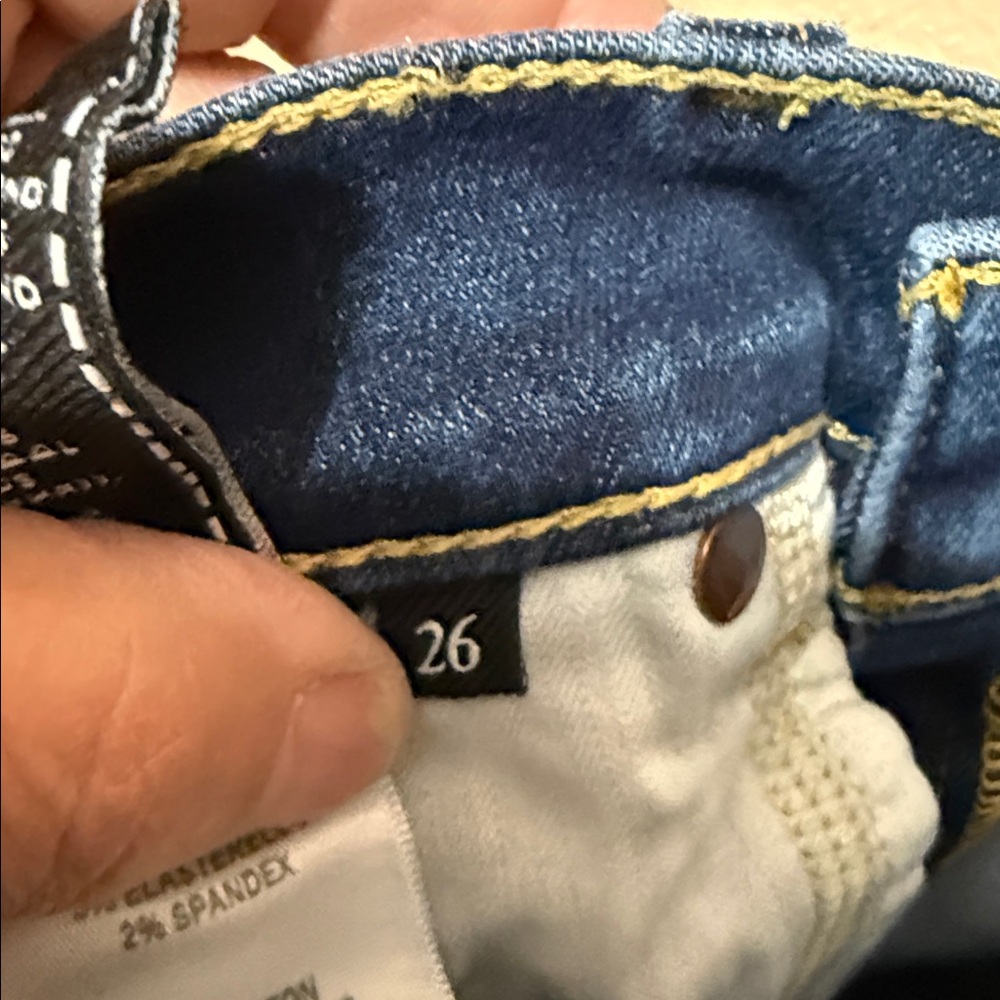 7 For All Mankind Dark Blue Denim Jeans - Picture 5 of 7